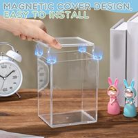 Boîte de présentation pour figurines, personnalisée et écologique, avec couvercle magnétique, fermeture ETB, étui de protection en acrylique