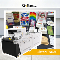 Machine d'impression numérique industrielle haute performance Giftec pour gobelets et assiettes en papier avec encre de qualité alimentaire