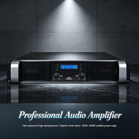 Amplificateur de puissance audio professionnel à deux canaux, facteur de damping élevé, adapté aux studios d'enregistrement et aux événements en direct
