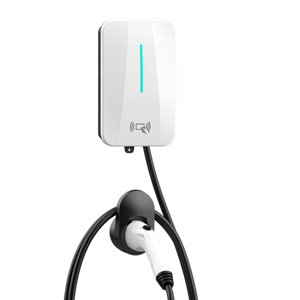 Cargador <span class=keywords><strong>de</strong></span> Vehículos Eléctricos Inteligente <span class=keywords><strong>de</strong></span> 7KW, 11KW, 22KW, Montado <span class=keywords><strong>en</strong></span> Pared, Plug-and-Charge, RFID, APP, NFC, Anti-Robo, con Bloqueo, IP65, para Hogar y Exteriores - Product Image 1