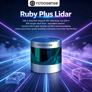 RoboSense Ruby Plus 128-Beam LiDAR ระยะไกล 240 เมตร ความละเอียด 0.1 °   เครื่องสแกนเลเซอร์ 3 มิติ ความละเอียดสูงพิเศษสำหรับรถบรรทุกอัตโนมัติ L4 และหุ่นยนต์แท็กซี่ - Product Image 1
