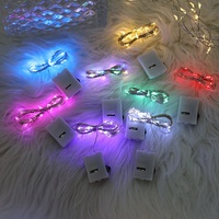 Mini-lumières LED féériques, guirlandes lumineuses clignotantes, bandes lumineuses ciel étoilé en PVC, à intensité variable, alimentées par USB/piles, pour décorer les ballons