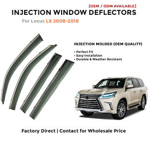 Déflecteurs de fenêtre latérale pare-pluie pour Toyota Cruiser 2019-2020 accessoires auto - Product Image 2
