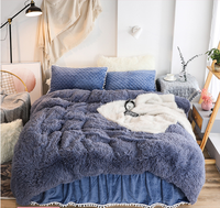 Ensemble de housses de couette Ultra douces, faux cheveux longs, Shaggy de luxe, vente en gros,