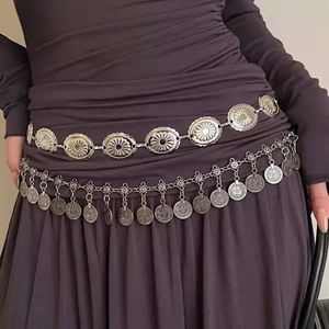 New Bohemian High-End Fashion Women's Dress Pants Vintage Ethnic Style <b>Waist</b> <b>Chain</b> All-Match Metal Belt Sexy Body Jewelry Alloy - Product Image 1