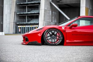 Kit Diffusore Anteriore e Posteriore in Fibra di Vetro Stile LB per Ferrari 458 Wide Body, Miglioramento Estetico, Finitura Superficiale Durevole, Montaggio OEM - Product Image 4