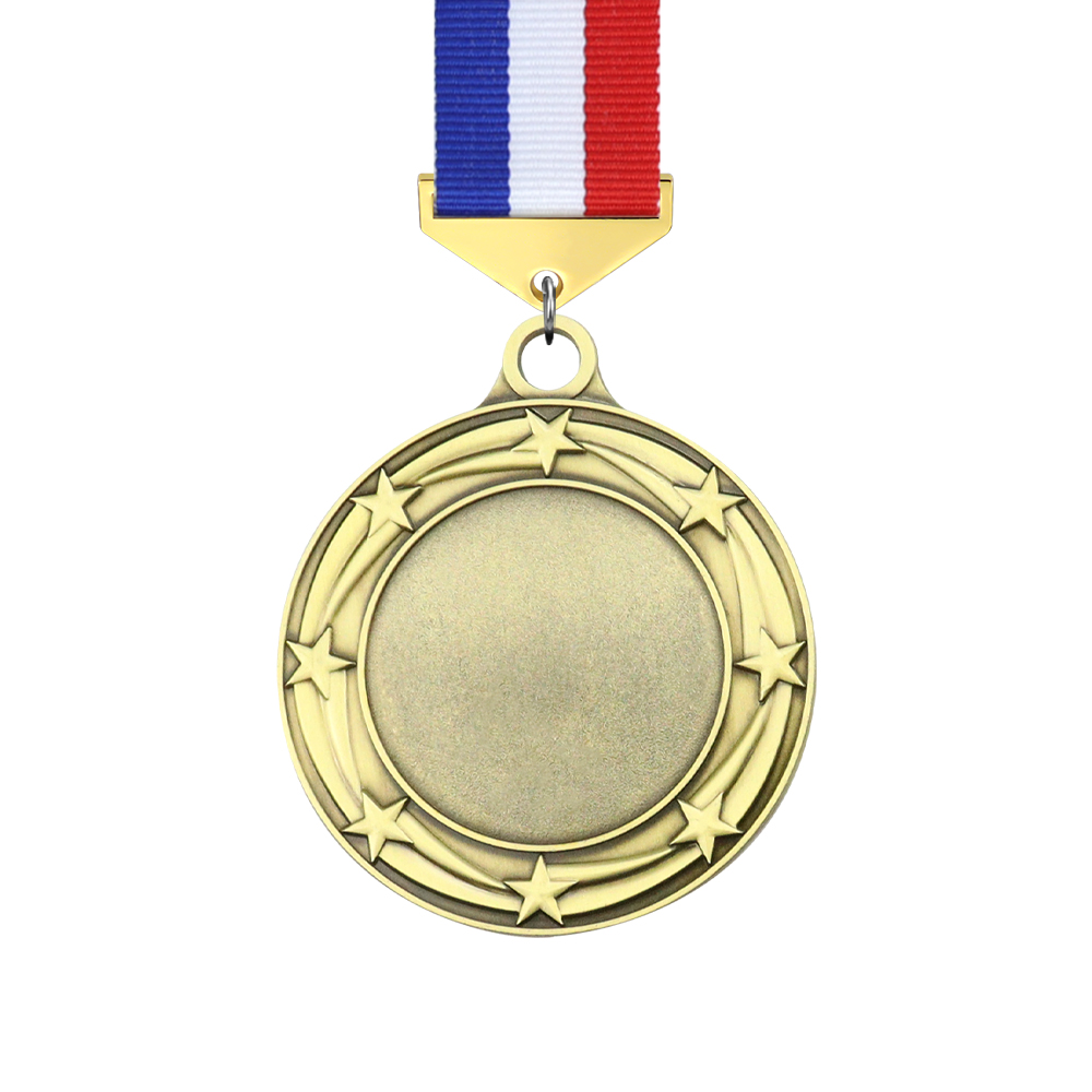 Antique Bronze+tricolor ribbon