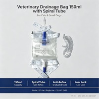 Sac de drainage urinaire de 150 ml pour système de drainage fermé pour animaux