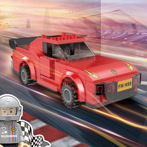 COGO Khối Lắp Ráp Bán Buôn Khối Lắp Ráp Xe Kéo Phí<span class=keywords><strong>a</strong></span> Sau Xe Đua Trẻ Em Khối Lắp Ráp Tự Làm Đồ Chơi Lắp Ráp - Product Image 6