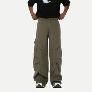 Pantalones de Trabajo Americanos con Diseño Arrugado 2025, Pantalones de Trabajo de Pierna Ancha y Recta, Estilo Retro y Moderno, Marca Paratroopers - Product Image 4