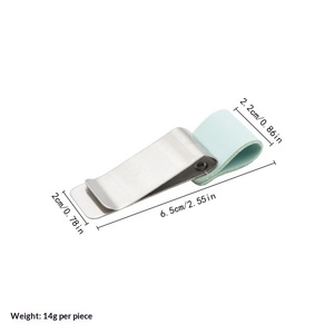 Clip para Billetes de Acero Inoxidable, Porta Tarjetas de Crédito, Organizador de Oficina, Porta Boletos, Pequeño Regalo - Product Image 6