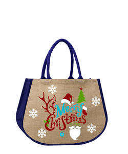 Custom Printed Jute Tote <b>Bag</b> with Manufacturer of India Kolkata West Bengal Cheap Price Nice Printing High Quality Product - Product Image 6