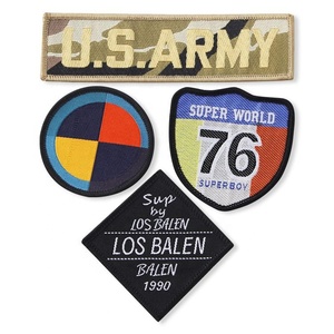 Fabricant de patchs de vêtements en gros Patch brodé en tissu personnalisé Badges coudre sur un patch tissé brodé - Product Image 5