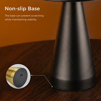 Lampes de nuit LED sans fil nordiques haut de gamme, lampes de table modernes minimalistes, lampes de table portables, rechargeables par USB, lampe en forme de champignon pour chambre à coucher
