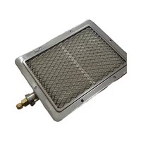 Brûleur infrarouge commercial en acier inoxydable - Chauffage céramique 9500 BTU pour remplacement de gril à kebab/shawarma