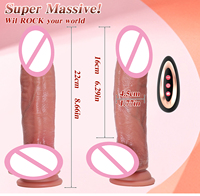 Dildo de Silicona Enorme, Pene Realista de Fantasía con Gran Nudo, Dildo Monstruoso con Fuerte Succión, Pene Alienígena, Juguete Sexual