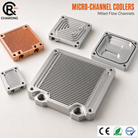 Profilé de dissipateur thermique en alliage d'aluminium extrudé usiné CNC, anodisé pour amplificateur inverseur IGBT / profilé en aluminium anodisé