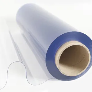 China Hersteller Umwelt freundliche 50/Mikron PVC Clear Soft Film Flexible Folien rolle mit gutem Preis