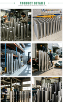Poteau de protection rigide en acier inoxydable brossé XZL, résistant aux chocs, pour équipement d'usine et protection de portail