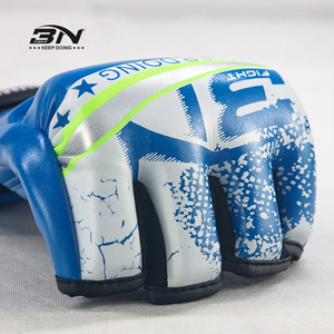 BN Sports Hot Selling Boxing Gloves for Men M White PU Leather Boxing Gloves for MMA Boxing Gloves Training - Product Image 5