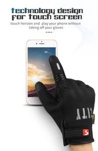 Vente chaude Gants de course de moto de style unique Gants à doigts rigides réfléchissants à écran tactile pour moto - Product Image 3