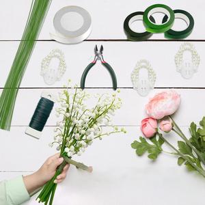 Kit Floral DIY para Boda con Logotipo Personalizado, Alambre Verde, Alfileres, Cinta, Alicates, Perlas, Soporte para Corsage de Muñeca, Set de Suministros Nupciales Reutilizables - Product Image 2
