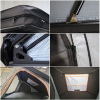 Tente de toit rigide en aluminium JETOUR pour camping 4x4, ouverture automatique rapide, imperméable, pour camping en plein air