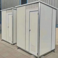 Toilettes publiques mobiles portables en structure d'acier haute intensité, écologiques, à panneaux sandwich, modernes et à faible coût, de fabrication chinoise