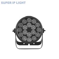 Projecteur PAR LED RGBW 18*15W en alliage d'aluminium, 50000H, multi-angle de faisceau, gradation linéaire, stroboscope, DMX512, RDM, écran LCD, étanche IP65