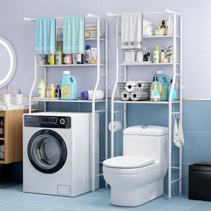 Meistverkauftes Haushalts-Badezimmerregal Freistehend Abnehmbar Toiletten-Waschmaschinen-Aufbewahrungsregal für Taschentücher und Handtücher - Product Image 1