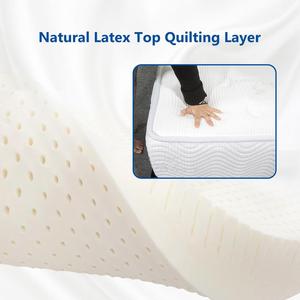 Fabricante Euro Hipoalergénico Antibacteriano tamaño king espuma de memoria suave híbrido bolsillo colchón de látex de primavera en una caja - Product Image 3