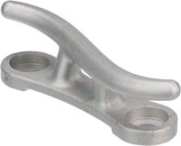 Crampons de quai en aluminium Jenaai, style S, robustes, avec trous de fixation encastrés pour bateaux et kayaks - Fabriqués en Chine