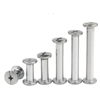 4mm 5mm X 20mm A2 18-8 acier inoxydable Phillips fendu métal ceinture vis Rivets M4 M5 reliure poste Chicago vis pour cuir bricolage