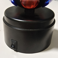 360 °   Mini boule disco rotative avec lentille colorée, lampe de scène LED multicolore pour fête, club, festival, décoration de table à domicile