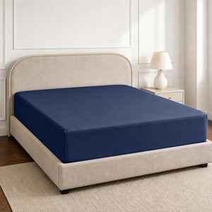 Drap-<span class=keywords><strong>housse</strong></span> de luxe Pizuna 200 x 200 cm, couleur Seafoam, 100 % coton à fibres longues, 600 fils, tissage satiné, poche profonde <span class=keywords><strong>40</strong></span> cm, uni - Product Image 3