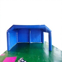 Tente de réception gonflable Noco, forme dôme bleue, résistante aux UV, pour team building, événements, location, usine