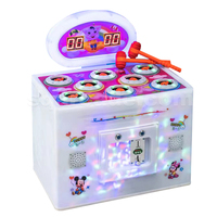 Machine de jeu à monnayeur pour aire de jeux intérieure pour enfants, modèle marteau de grenouille, avec grand écran tactile réel
