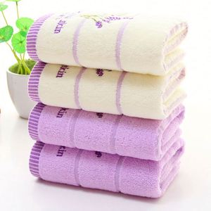 Custom Logo Luxury Lavender 100% Cotton Purple and <b>White</b> Bathroom Set Absorbent Face <b>Towel</b> for <b>Bath</b>, Beach, Hotel - Price - Product Image 2