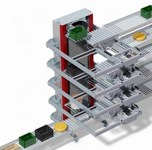 Tepsileri çanta yiyecek içecek karton kutular kılıfları otomatik döner zincir dikey konveyör kaldırıcı asansör - Product Image 5