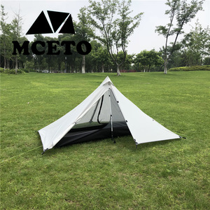 MCETO Pyramid <b>Tent</b> 1 Person Ultralight Double Layer <b>Waterproof</b> Outdoor Camping Shelter Four Seasons Use - Product Image 2