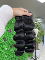 Paquets d'extension de cheveux vierges bruts vendeurs de paquets de cheveux humains à vague lâche en gros pour les noirs