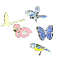 Pins de revers personnalisés en émail argenté, design personnalisé, logo animal imprimé UV