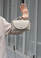 Nouveau Sac à Bandoulière Élégant en Cuir Véritable Haut de Gamme Motif Litchi pour Femme 2026 – Sac Croisé Tendance et Décontracté pour Femme