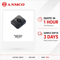 Sangle réglable en sangle robuste noire avec boucle en plastique à dégagement rapide pour accessoires de sac à dos de randonnée avec logo personnalisé ANMCO