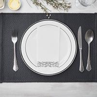 Serviettes non pelucheuses Restaurant jetable Serviettes blanches Airlaid Serviette Airlaid Dîner en pâte de bois pure