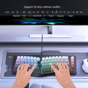 Personnalisé G131 Nouveau Clavier de Jeu Ergonomique Dégradé 101 Touches RGB Film <span class=keywords><strong>USB</strong></span> Membrane Plastique Bureau Petit <span class=keywords><strong>Lot</strong></span> - Product Image 2