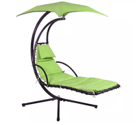 Chaise longue suspendue, support d'arc, porche, hamac, auvent, extérieur, balançoire, lit de rêve
