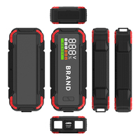 Bank daya baterai mobil 4000A 24000mAh, Bank daya fungsi pengisian daya USB Output 12V mulai 2000A besar 10 Liter