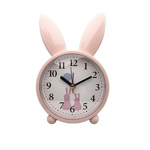 <span class=keywords><strong>Lapin</strong></span> cerf réveil Reloj non tic-tac Super silencieux horloge chambre chevet petit bureau Table réveil - Product Image 2