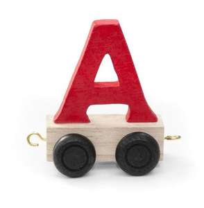 <strong>Personalised</strong> Children's <strong>Wooden</strong> Train With Letters Pink and Turquoise Engine Kids Birthday Christmas Gifts Nursery Decoration - Product Image 5